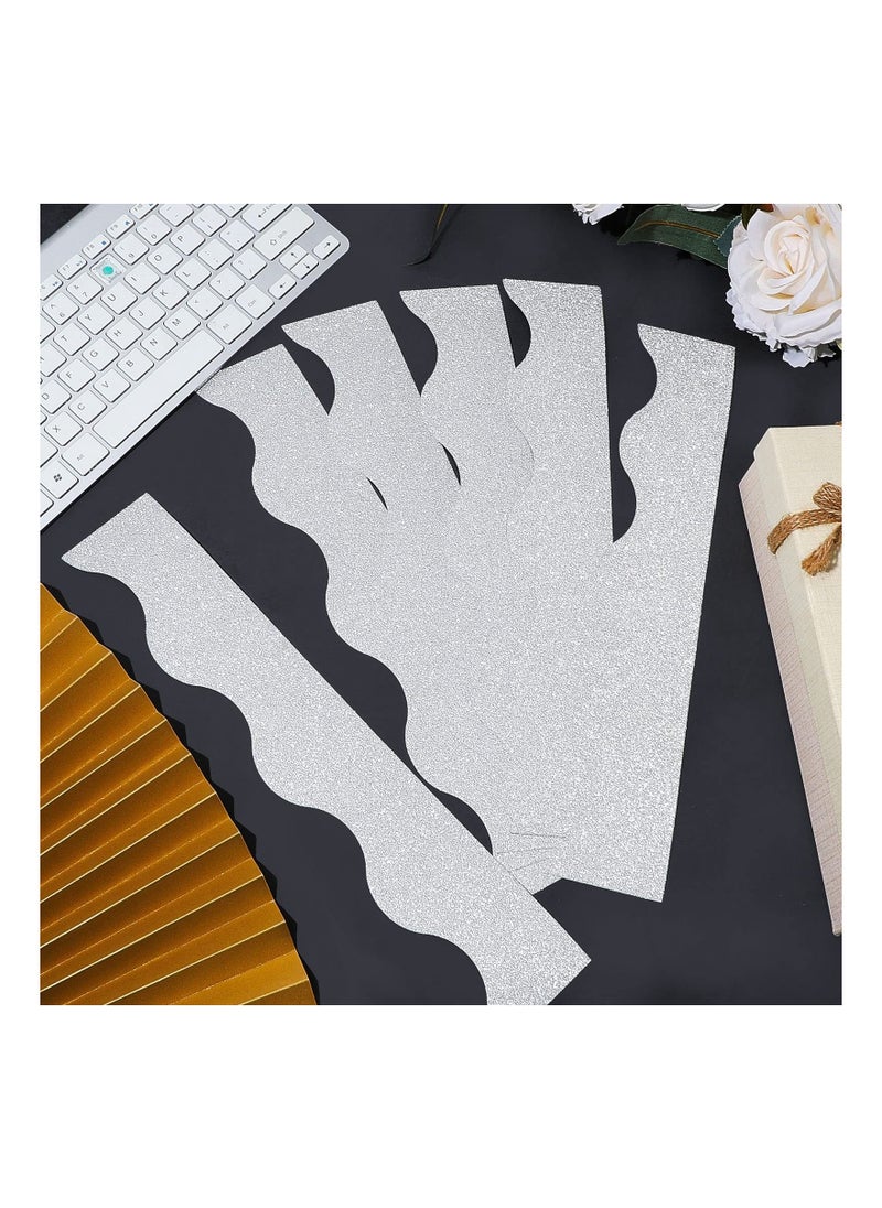 SYOSI - Bulletin Board Border Shine Scalloped Borders Bulletin Board Border Decorative Bulletin Board Trim Poster Borders Classroom Decoration Strips - Image 1