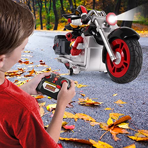 NKOK Sonic Sega All-Stars Racing RC Shadow Motorcycle; Full Function 2.4 GHz Radio Control with Turbo Boost; Ages 6+ - Image 4