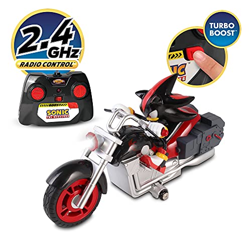 NKOK Sonic Sega All-Stars Racing RC Shadow Motorcycle; Full Function 2.4 GHz Radio Control with Turbo Boost; Ages 6+ - Image 2