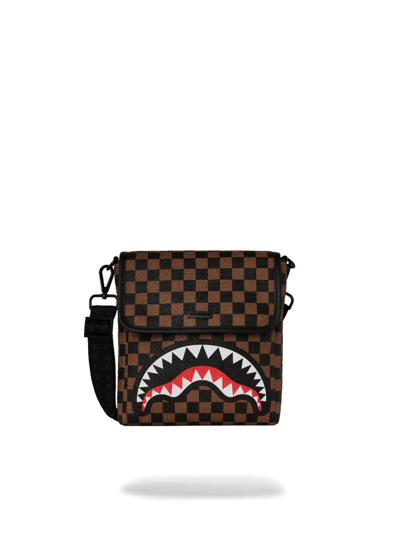 SPRAYGROUND CHECK 2 EMBOSS MESSENGER SLING - Image 1