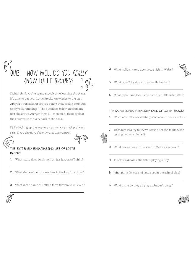 Lottie Brooks's Essential Guide to Life: Write Your own Diary with Lottie: activities and advice from the hilarious Lottie Brooks - Image 4