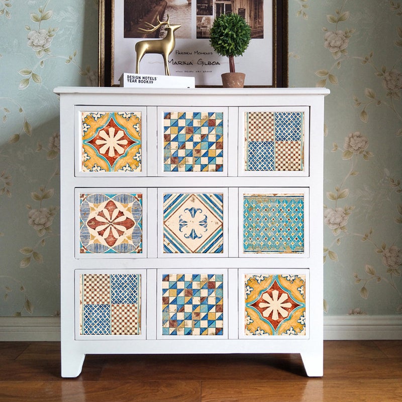 Et140-153 Mosaic Tile Stickers Antique Tile Self-Adhesive Tile Stickers Retro Wall Stickers Waterproof - Image 3