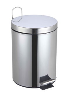 Feelings Feelings 20 Litre Stainless Steel Round Step Dustbin Trash Bin Plastic Bucket Inside Bin for Kitchen Office Bathroom Restaurant  - Image 3