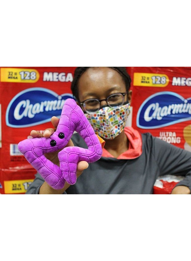 Giant Microbes GIANTmicrobes Colon Plush, Colonoscopy Gift, Funny Colon Gifts, Colorectal Cancer Awareness, Gastroenterologist Gifts, Guts Plush Toy - Image 5