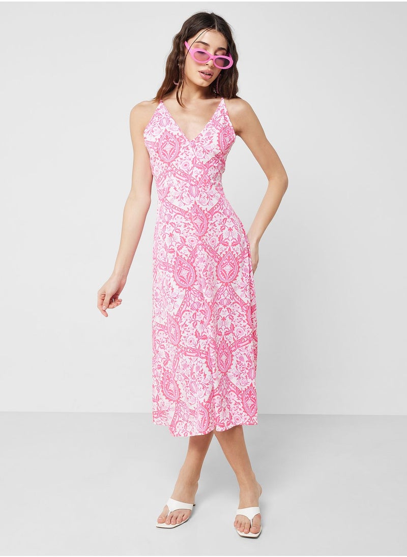 Ginger - Strappy Print Dress - Image 1