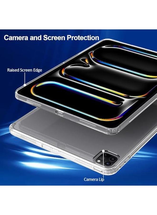 erorex Clear Case Cover For iPad Pro 11 (M4 2024 5Th Generation) Air Hybrid Slim Shockproof Tpu Bumper Suitable For Pencil Pro 2Nd Wireless Charging  - Image 3