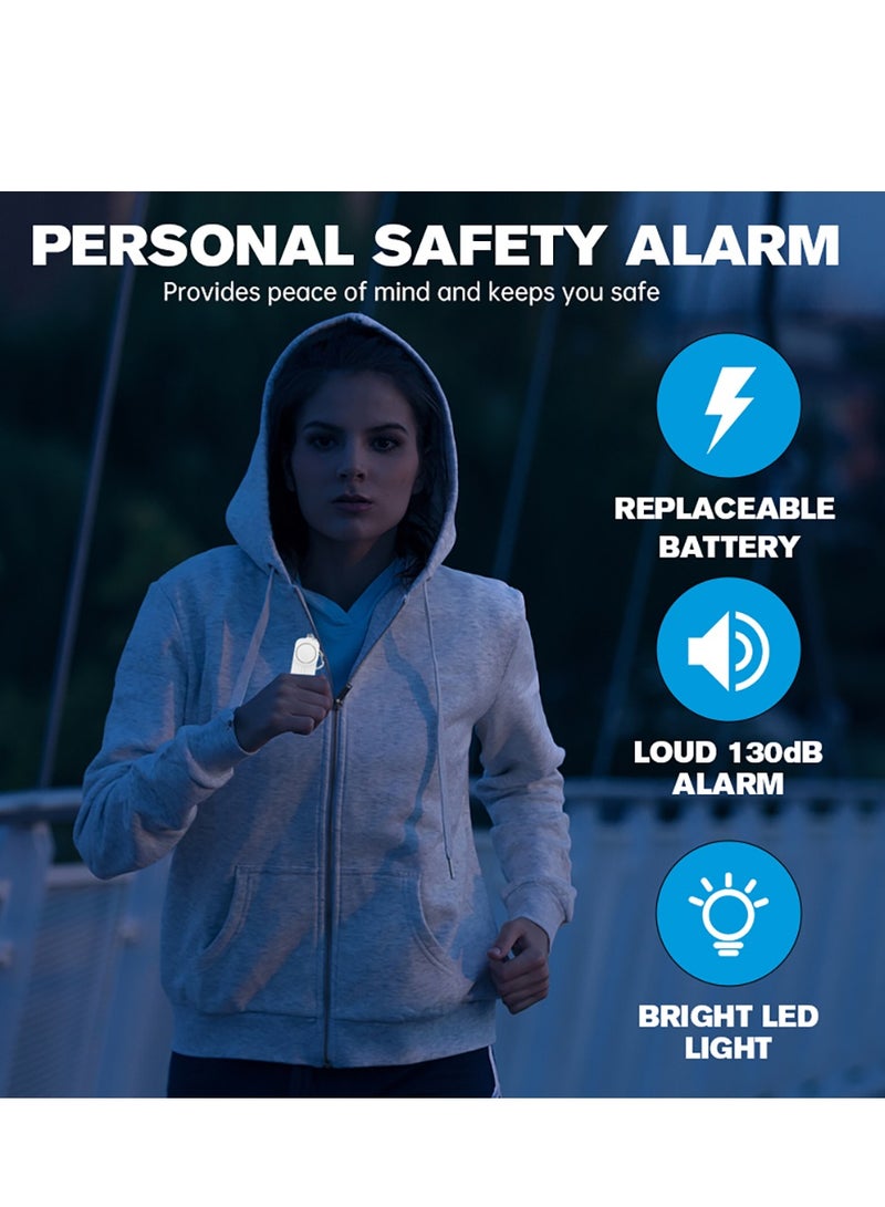 Personal Safety Alarm 130dB High Decibel with Bright LED Light Portable Keychain  - Image 1