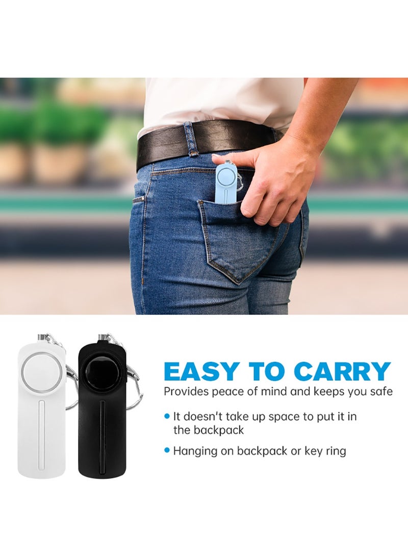Personal Safety Alarm 130dB High Decibel with Bright LED Light Portable Keychain  - Image 2