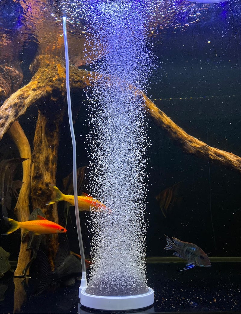 UPETTOOLS Boxtech Aquarium Air Stone Fish Tank Bubbler Small Nano Air Bubble Stone Super-High Dissolved Oxygen Diffuser Makes Super Tiny Bubbles 2 Inch - Image 1