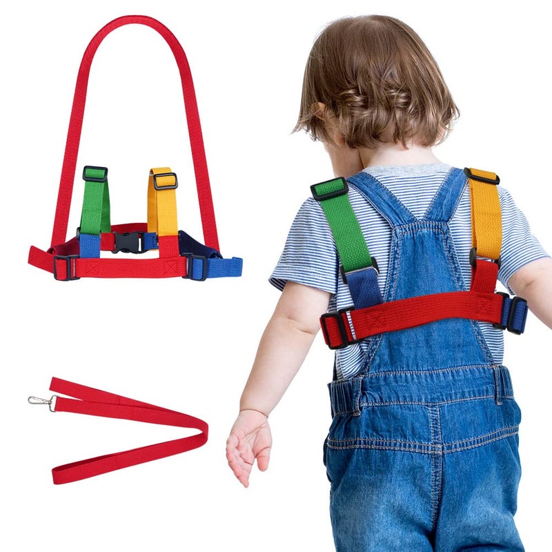 Sinekong AOMIG Baby Reins, Baby Walking Reins and Toddler Safety Harness, Baby Reins Safety Leash for Toddlers Boys and Girls (Red) - Image 2