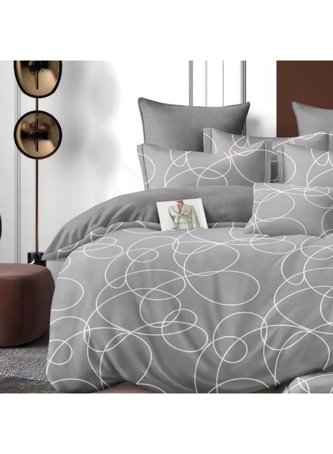 SMART HOME 100% microfiber summer mattress for one and a half people, comfortable filling bed sheet set, 4-piece sleeping set (filled bed sheet, mattress protector, pillowcase, and square pillowcase). Bed sheet size: 230x170 cm - Image 4