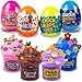 Waybla 4Pack Butter Slime in Plastic Eggs Easter Clay Slices Figurines Sensory Toy for Kids Easter Egg Hunts Basket Fillers - Image 2