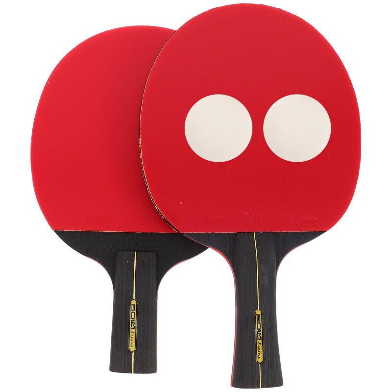 ibasenice Table Tennis Paddle Set with Long and Short All Wood Bats Non Slip Grip 3 Ping Pong Balls Included Portable Training Gear for Students Indoor Outdoor Practice - Image 2
