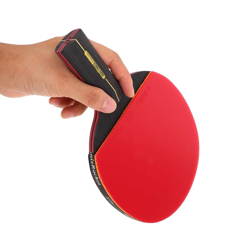 ibasenice Table Tennis Paddle Set with Long and Short All Wood Bats Non Slip Grip 3 Ping Pong Balls Included Portable Training Gear for Students Indoor Outdoor Practice - Image 5