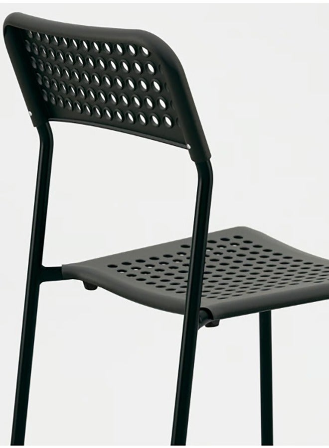 Sharpdo A set of 2 modern, lightweight, and durable chairs that can support a weight of 120 kg, with steel legs that require no assembly or screws, coated with multi-use polyester, suitable for living rooms, bedrooms, kitchens, and offices. - Image 3