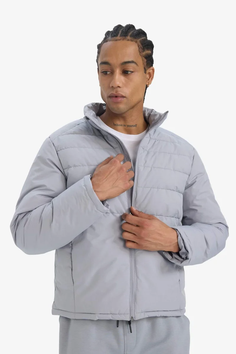 Defacto  DeFactoFit Regular Fit Zippered Waterproof Jacket for Men | Best Price UAE