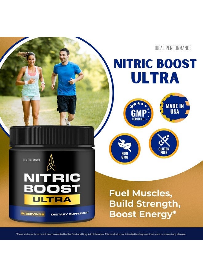 IDEAL PERFORMANCE مسحوق نيتريك بوست ألترا بنفسجي، نيتريك بوست ألترا للرجال الصيغة الرسمية لدعم مستويات الطاقة - أقصى قوة، نيتريك بوستر ألترا بي سي آيه آيه، مراجعات دعم مسحوق نيتريك بوست ألترا (5 عبوات) - Image 4