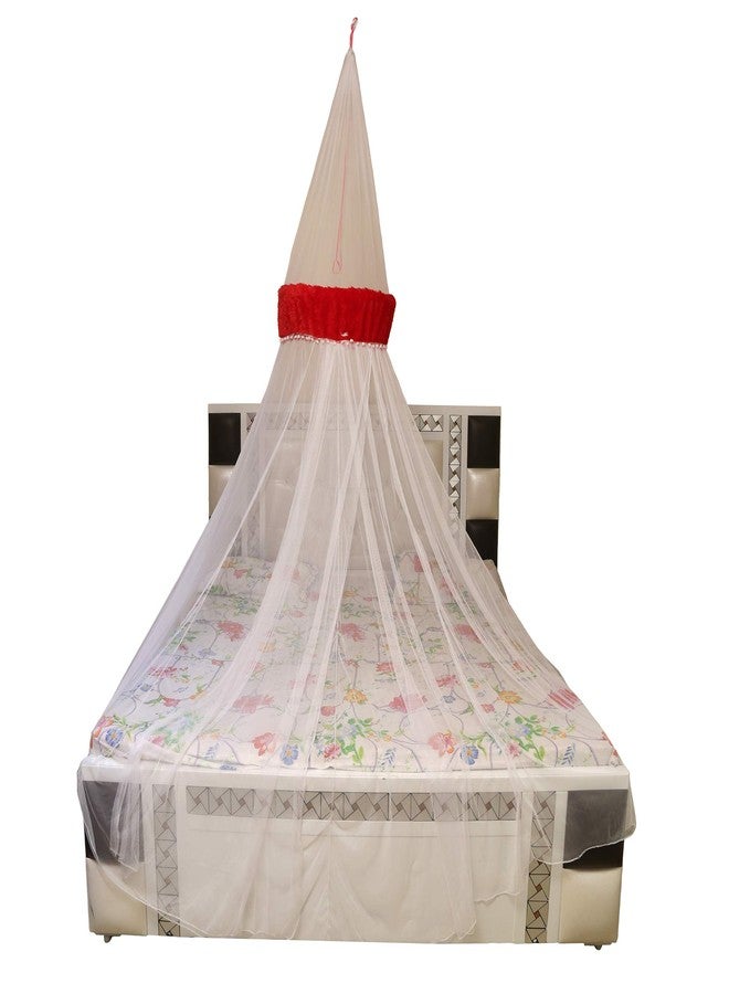 Creative Textiles Portable Polyester Mosquito Net for Double Bed Home & Travel, Lightweight Pop-Up Tent for Beds (White) - Image 5