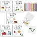 Sinload 5 Pcs Mini Coloring Books with 12 Mini Pencils Variety Pack Pocket Size Small Coloring Books Gifts for Adults Coworkers TravelClassic - Image 3