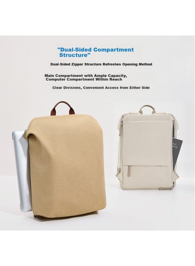 Ito Truffle2 Backpack, Business Design Laptop Bag, 12l, Rock White Air Bag, Fashionable Versatile Trendy For Men And Wome - Image 2