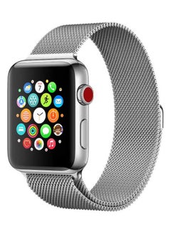 FITIT FITIT Stainless Steel Metal Strap Milanese Loop Alloy Replacement for iWatch Series 9 and Below,38mm 40mm 41mm with powerful Magnetic lock, Silver  - Image 1