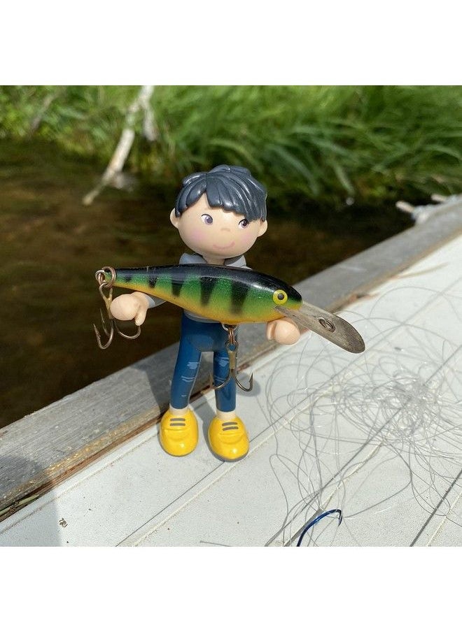 HABA - Little Friends Liam 3.75" Boy Dollhouse Toy Figure With Black Hair - Image 1