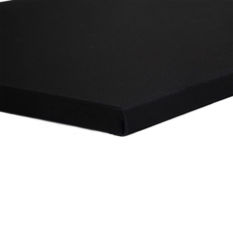 EASCAN ART Hexagon Stretched Cotton Canvas for Acrylic Painting Oil Painting (Black) (3, 14 Inch) - Image 2