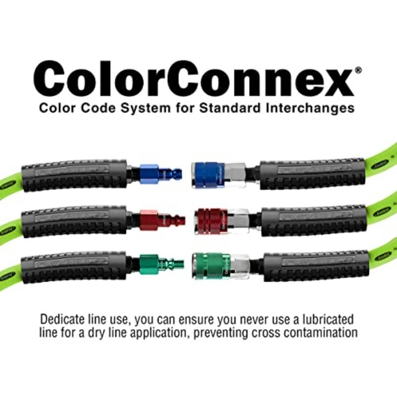 قارنة توصيل ColorConnex، النوع الصناعي D، 1/4 بوصة MNPT، 1/4 هيكل، أحمر - A73420D - Image 3