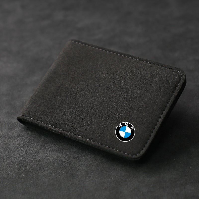 Generic BMW Suede Leather Driving License Holder BMW [black] suede certificate bag