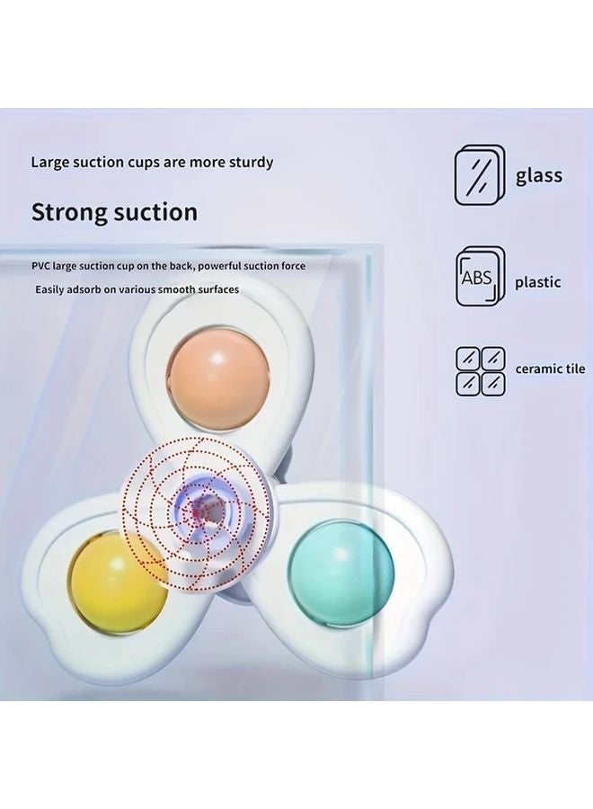 Six Animal Suction Cup Spinning Tops Colorful Cartoon Toys For Kids Gifts - Image 4