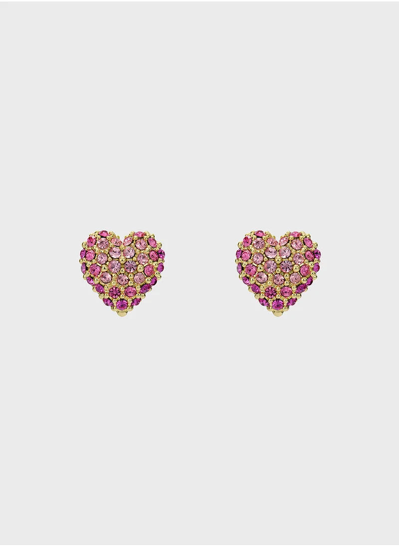 تيد بيكر Heart Detail Stud Earrings