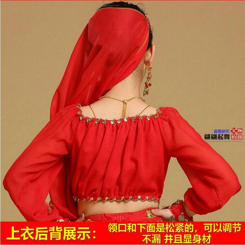 Adult Indian Dance Performance Clothing Xinjiang Dance Performance Clothing Female Belly Dance Ethnic Performance Clothing Children'S Dance Clothing - Image 4