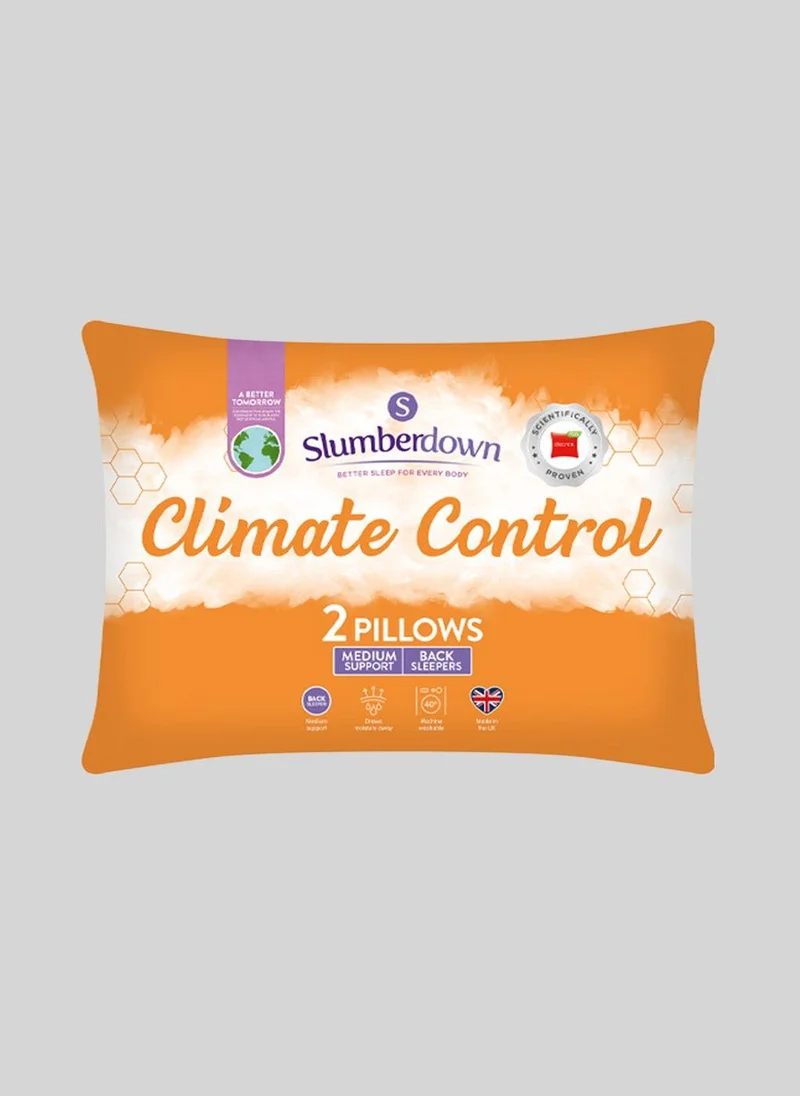 ماتلان Slumberdown Temperature Climate Control Pillow Pair White