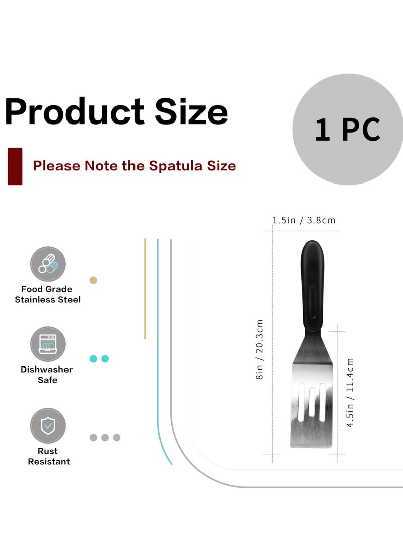 Jolley Stainless Steel Cake Spatula,Small Spatula Professional Mini Serving Spatula, Stainless Steel Metal Spatula Set, Cutter and Serve Turner for Kitchen, Flipping or Cooking for Brownie, Cookie, Lasagna, Pancakes or Cake - Image 3