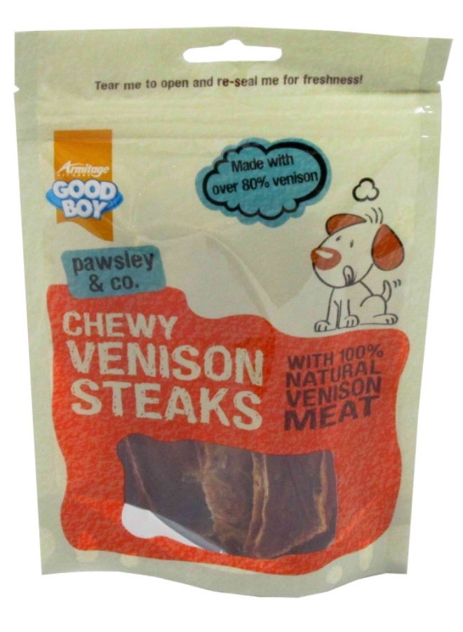 Goodboy Chewy Venison Steaks 80 g - Image 1