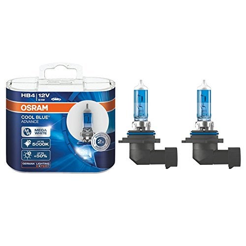OSRAM مصابيح هالوجين للسيارات OSRAM 9006 HB4 12V 51W 5000K 9006CBA كول بلو أدفانس 2X - Image 2