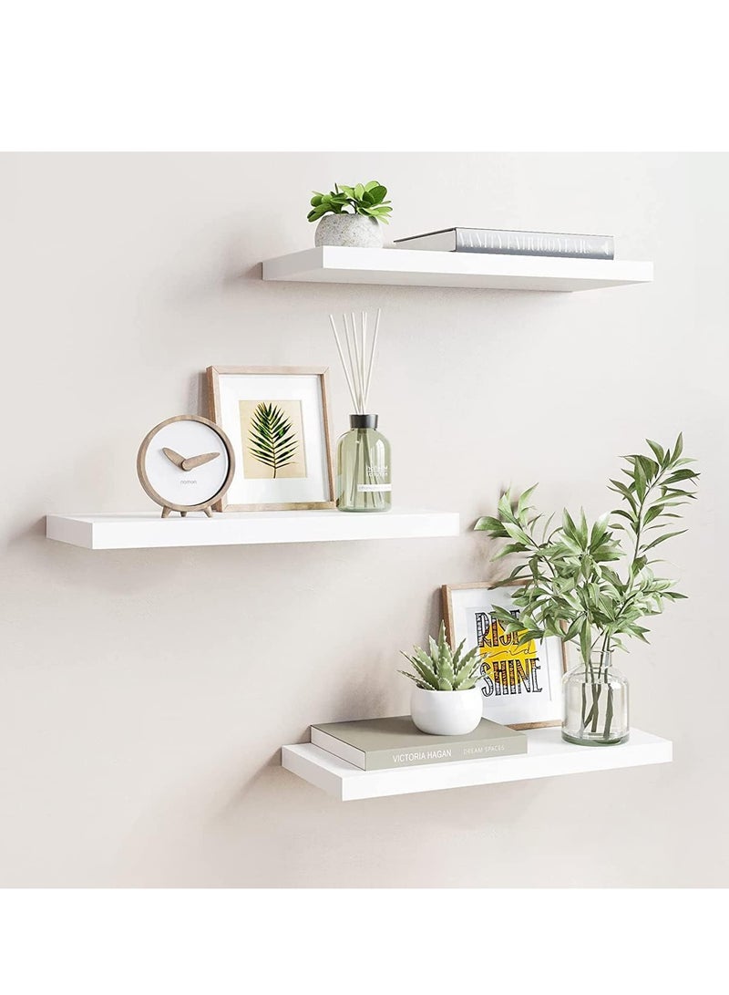 DubaiGallery Deep Modern Solid Wood Wall Shelves for Storage, Wall Mounted Display Shelving - Image 1