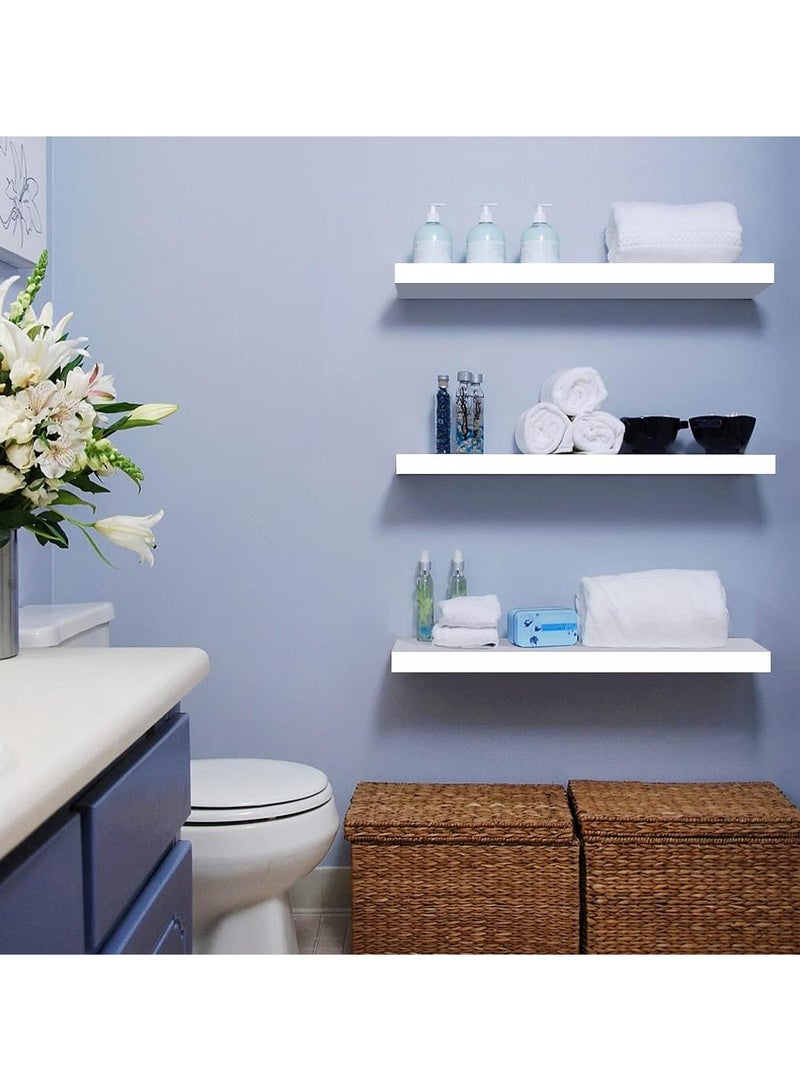 DubaiGallery Deep Modern Solid Wood Wall Shelves for Storage, Wall Mounted Display Shelving - Image 4