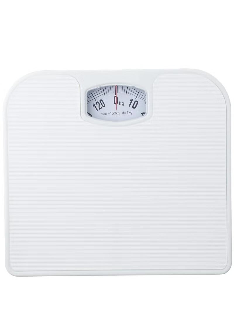ميزان حمام يدوي بحمولة قصوى تصل إلى 130 كجم، أبيض، Ps-4665