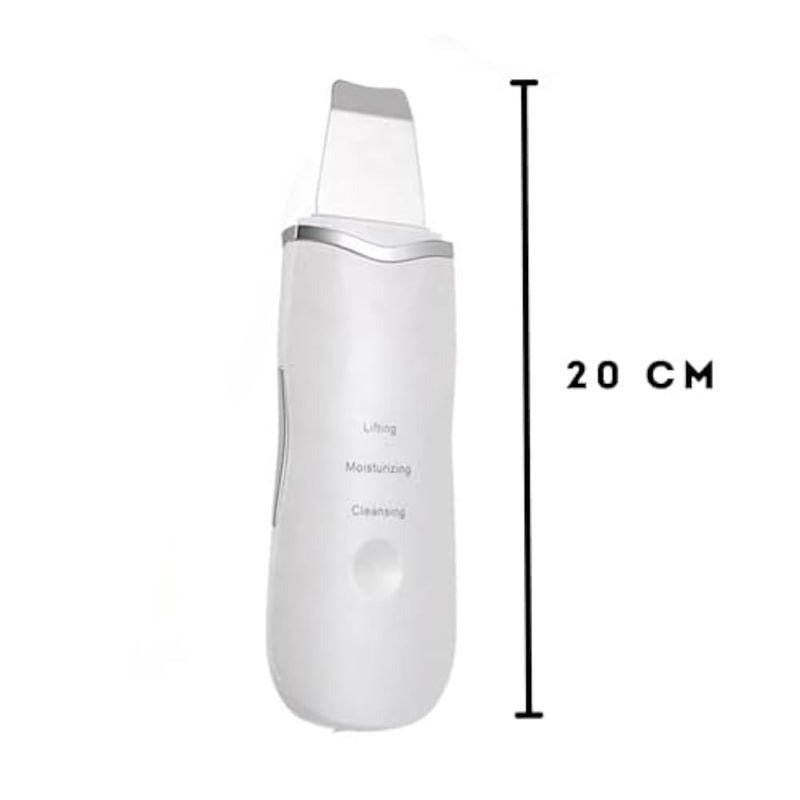 Skin Cleanser - Ultrasonic Exfoliator White Silicone Pen 3 Modes Lifting Moisturizing Cleansing Effective Blackhead Remover Facial Deep Cleansing Device for Bright Skin - Image 5