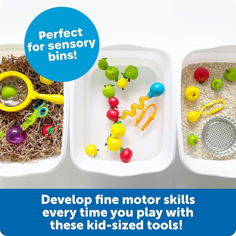 Learning Resources Helping Hands Fine Motor Tool Set Toy and Sensory Games Ages 3+ Multi-color 4 Items - Image 2