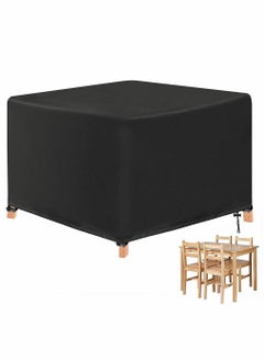 HomarKet Patio Furniture Set Cover Outdoor Sectional Sofa Set Covers Outdoor Table and Chair Set Covers Water Resistant Large 123x123x74CM  - Image 2