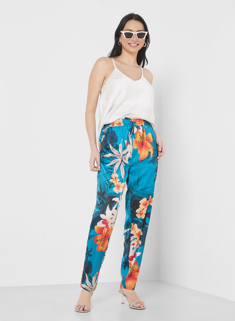 GUESS Floral Printed Pants - Image 4
