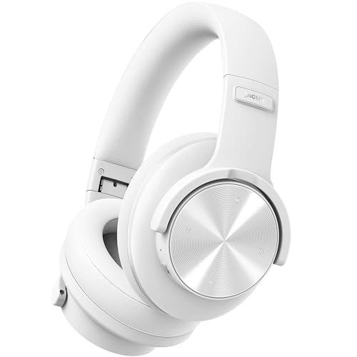 Picun B8 Bluetooth Headphones, 120 Hours Headphone Wireless Bluetooth, Hands-Free Calls, 3EQ & Game Mode, Foldable Headphones Over Ear for Travel Home Office Cellphone PC White - Image 1