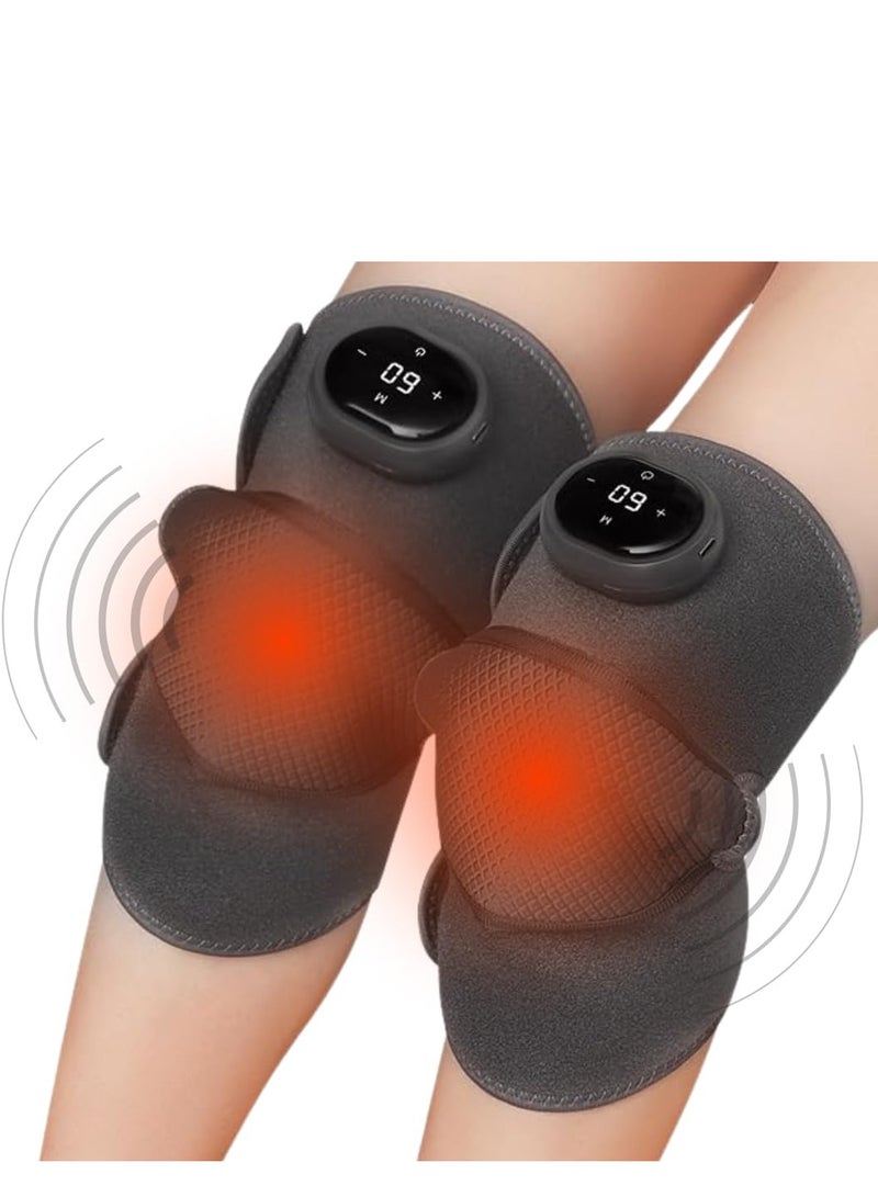 Fever Knee Shoulder Elbow Arm Calves Ankles Massager with 5 Heating Level plus 3 Vibration Modes Touch Panel Massager Built in 1800mah Battery for Relaxation Relieves Cramps and Muscle Soreness Soothing Muscle Massager - Image 2