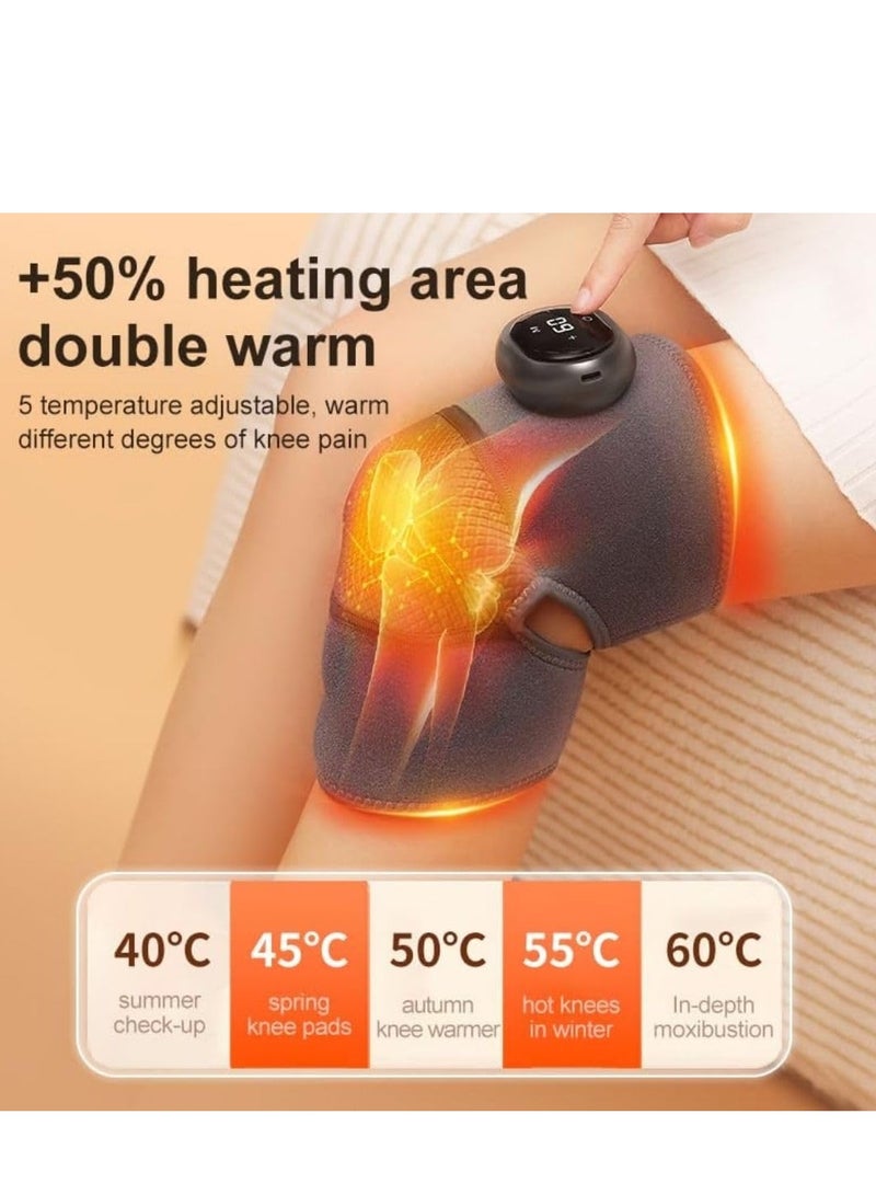 Fever Knee Shoulder Elbow Arm Calves Ankles Massager with 5 Heating Level plus 3 Vibration Modes Touch Panel Massager Built in 1800mah Battery for Relaxation Relieves Cramps and Muscle Soreness Soothing Muscle Massager - Image 4