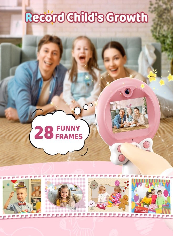 TEKFUN Kids Camera Toy for Girls - Birthday Gifts with Magic Wand Design - Digital Video Camera for Kids with 32GB SD Card - Easter Basket Essentials for Little Girl 2 3 4 5 6 Year Olds (Pink) - Image 5