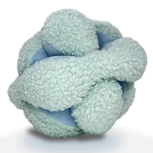 Glory To Dog Blue Snuffle Knot Interactive Dog Toy 4 Puzzle Ball with 8 Squeakers Crinkle Treat Hiding Enrichment Toy for Puppy Small Breed Dogs Durable Plush Sensory Play Stimulation - Image 1