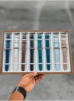 Lacoz Lacoz Adjustable Smartwatch Strap Compatible with 42/44/45/46/49mm Smartwatch Leather Straps With Quick Release Pins for Easy Replacement Comfortable Fit for Men & Women  - Image 3