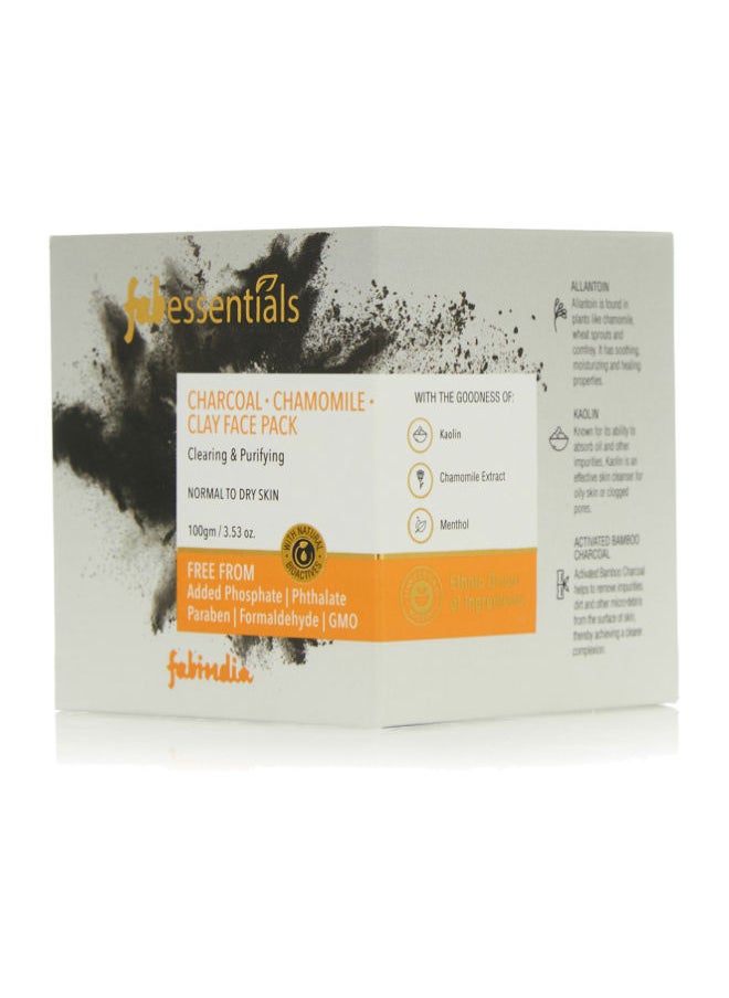 Fabessentials Face Pack Charcoal Chamomile